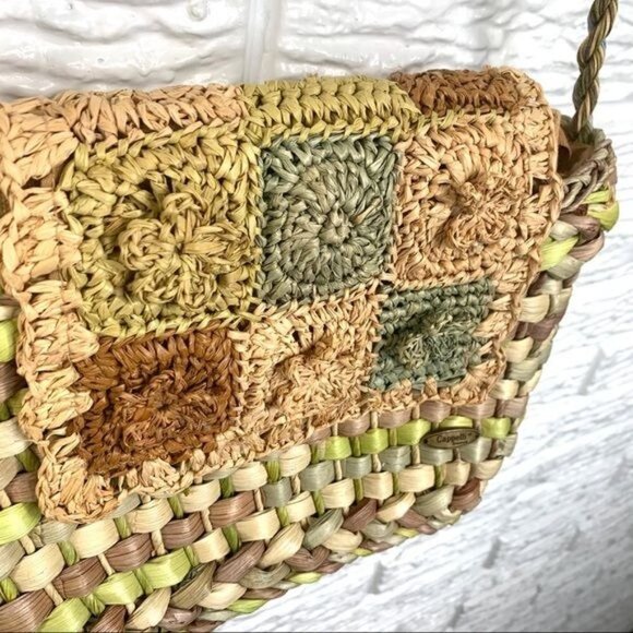 Capelli Straworld Multicolored Woven Straw Purse - Picture 3 of 8